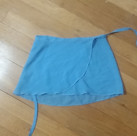 Capezio Children's Wrap Skirt (light blue) - Picture 5 of 5